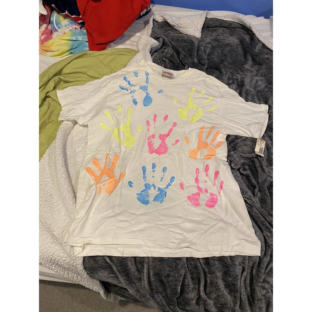 Vintage New With Tags Hand Prints Bonkers in California T-Shirt Single Stitch
